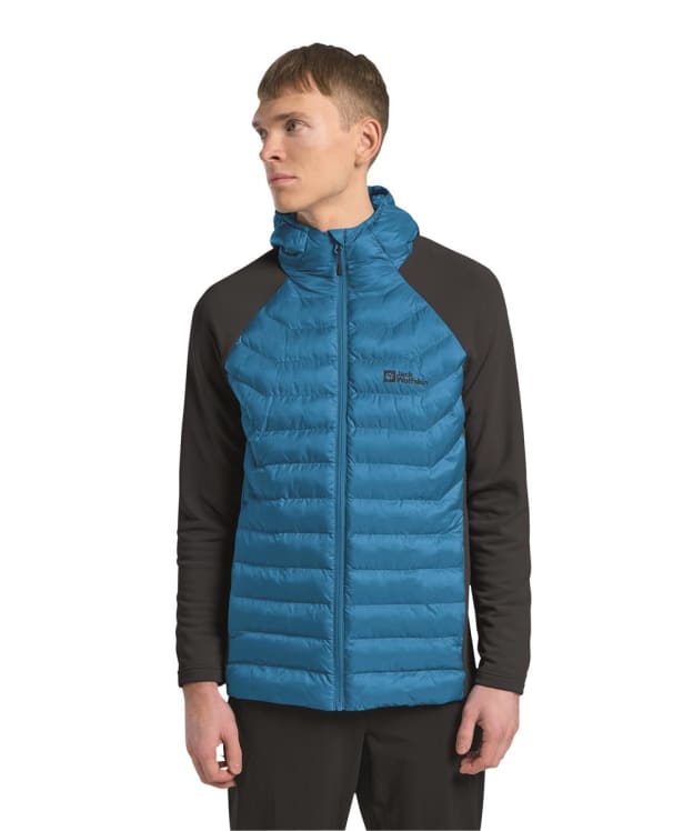 Men's Jack Wolfskin Routeburn Pro Hybrid Jacket - Aurora Blue