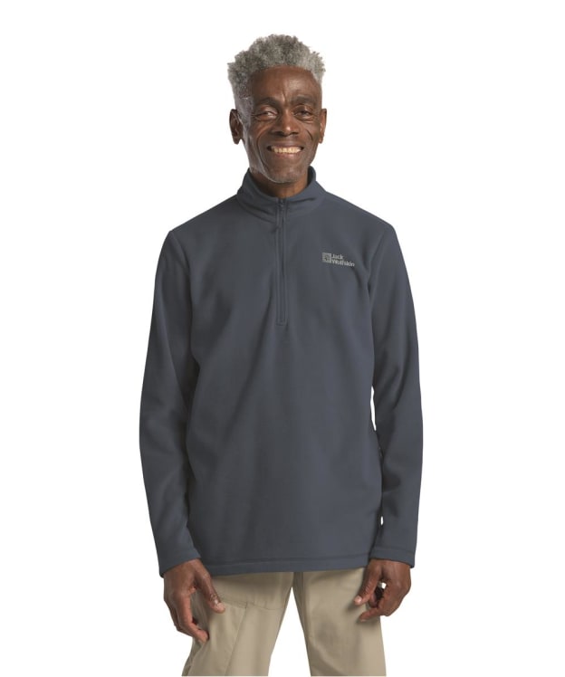 Men's Jack Wolfskin Taunus Half Zip Fleece Pullover - Midnight Sky