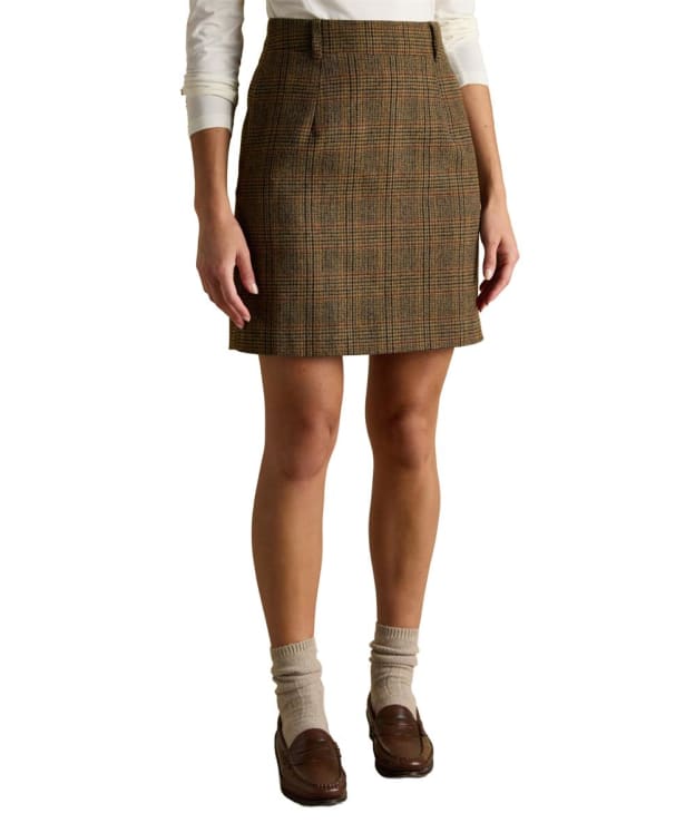 Women's Joules Bramble Tweed Skirt - Brown Tweed