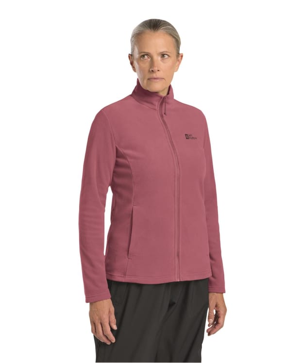 Women's Jack Wolfskin Taunus Full Zip Fleece Jacket - Raisin