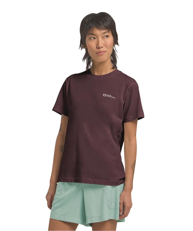 Women's Jack Wolfskin Essential T-Shirt - Amarant