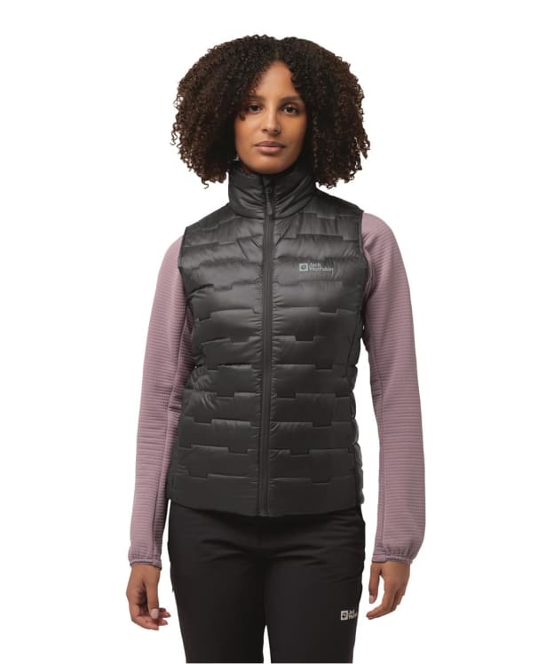Women's Jack Wolfskin Passamani Down Packable Vest Gilet - Phantom