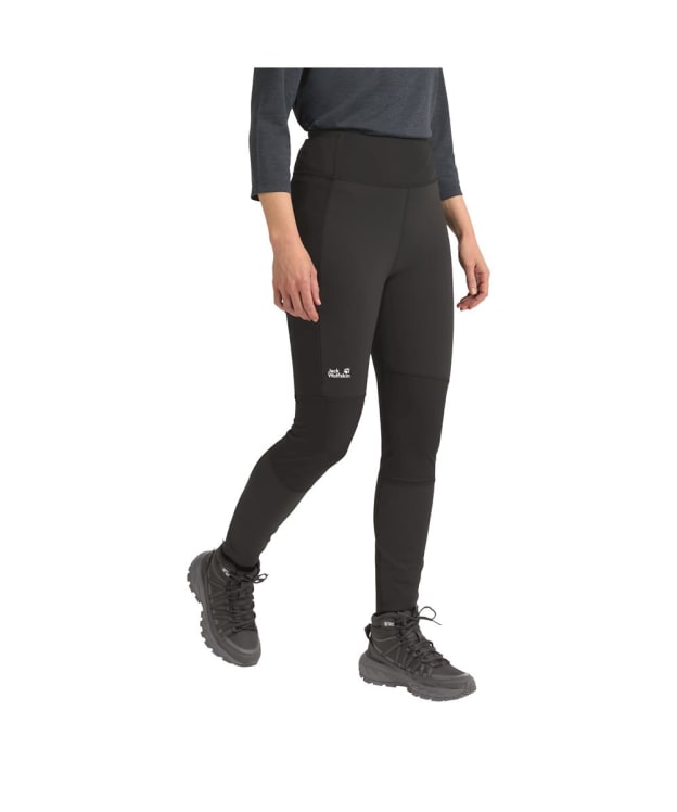 Women's Jack Wolfskin Hike With Me Tights - Black