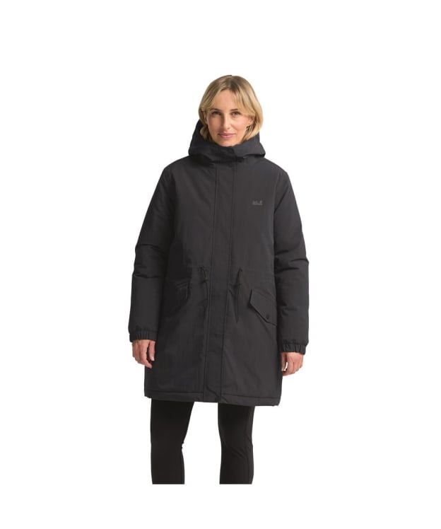 Women's Jack Wolfskin Chilly Frost Waterproof Parka - Dark Navy