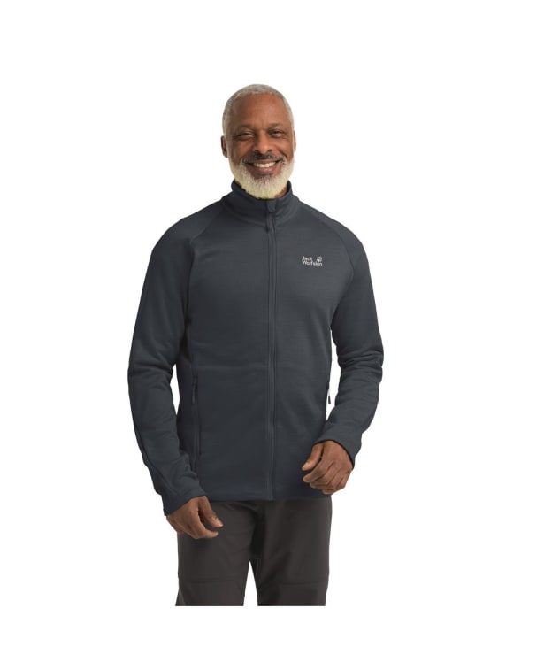 Men's Jack Wolfskin Peak District Full Zip Fleece - Midnight Sky