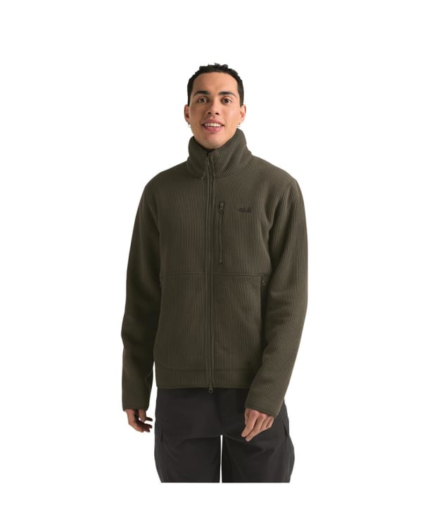 Men's Jack Wolfskin Lake Ridge Fleece Jacket - Obsidian Moss
