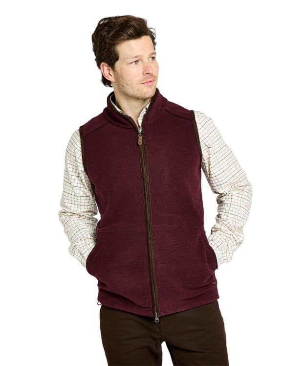 Men's Dubarry Lifford Fleece Gilet - Oxblood