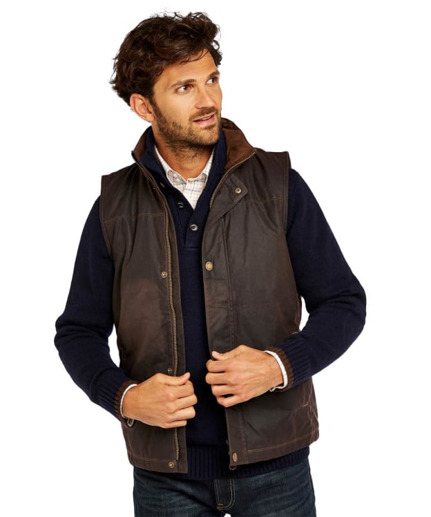 Men's Dubarry Mayfly Wax Cotton Gilet - Java