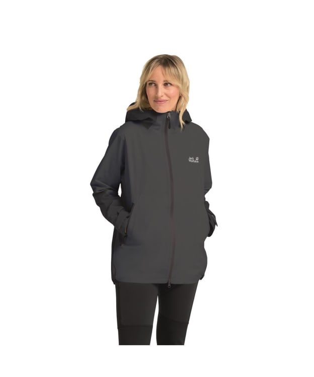 Women's Jack Wolfskin Unbound Adventure 2L Waterproof Jacket - Phantom
