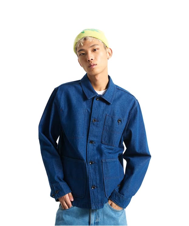 Men's Vans Drill Chore Denim Casual Jacket - Indigo Rinse
