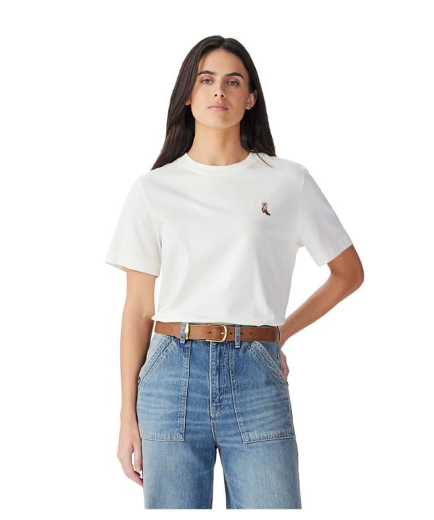 Women's R.M. Williams Rodeo Queen Embroidered Tee - Off White