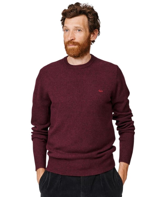 Men's Aubin Westbourne Merino Crew Sweater - Port