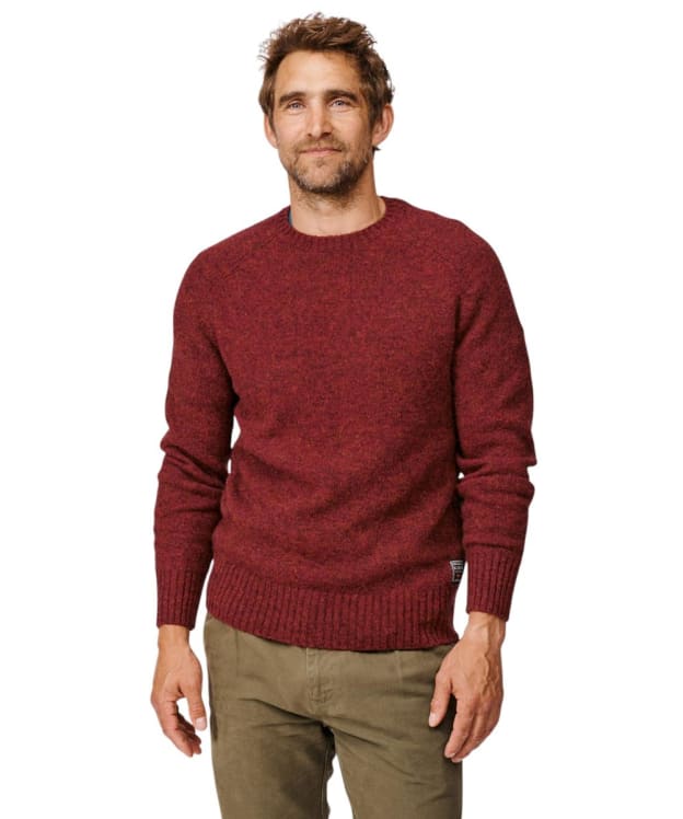 Men's Aubin Prestwick Shetland Crew Sweater - Port