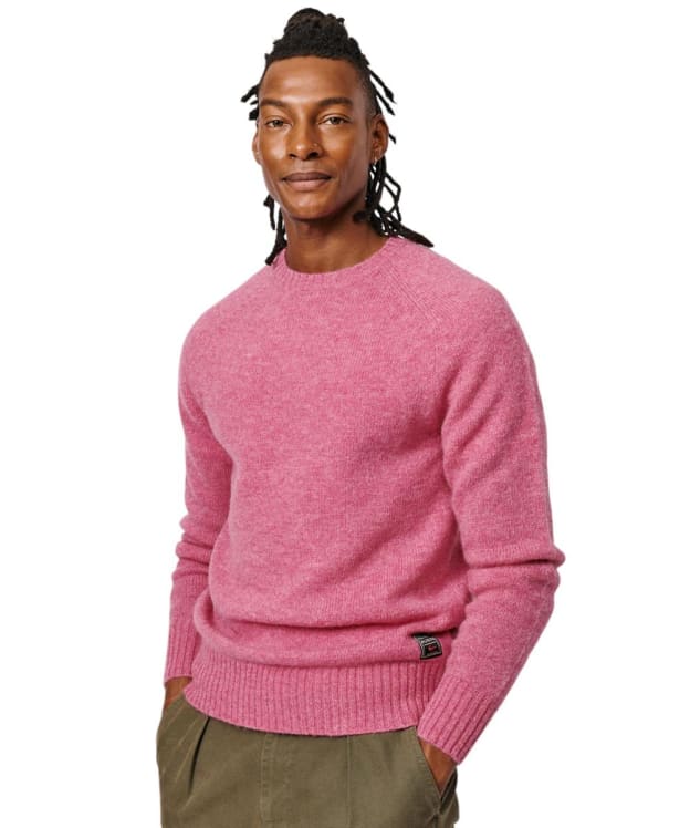 Men's Aubin Prestwick Shetland Crew Sweater - Pink