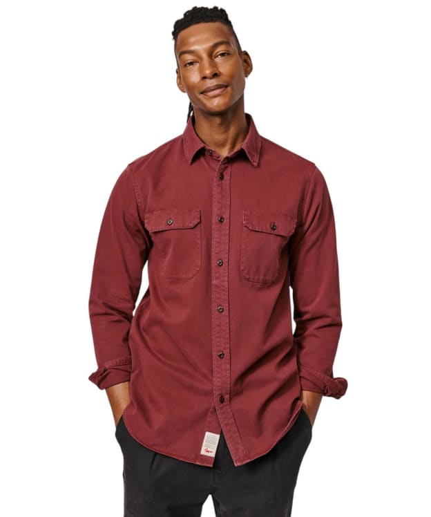 Men's Aubin Normanby Twill Shirt - Port