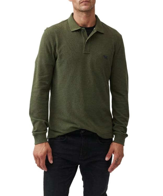 Men's Rodd & Gunn Sports Fit Long Sleeve Polo Shirt - Army
