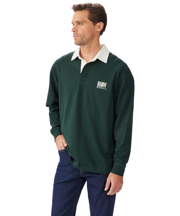 Men's R.M. Williams Tweedale Rugby Shirt - Pine