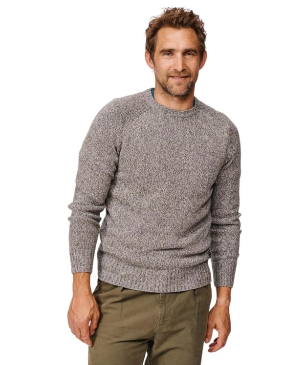 Men's Aubin Ripley Twist Crew Neck Sweater - Khaki Twist