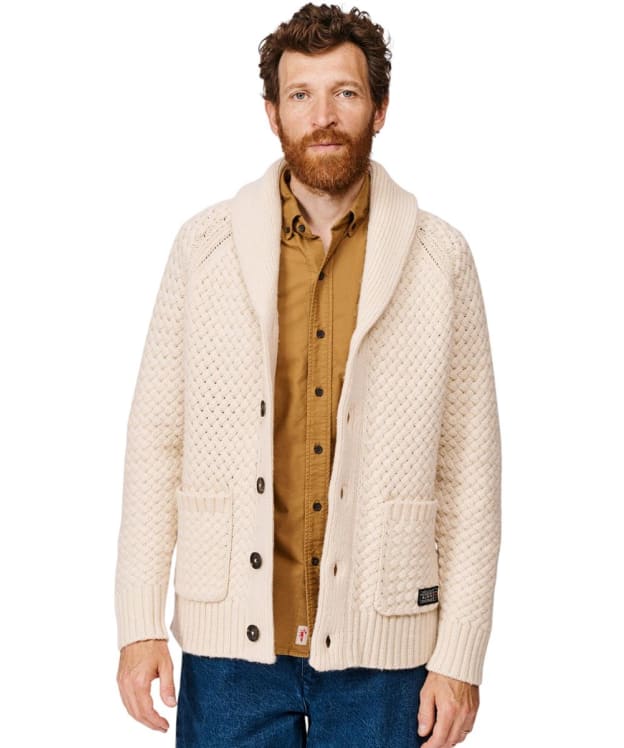 Men's Aubin Frampton Shawl Cardigan - Ecru