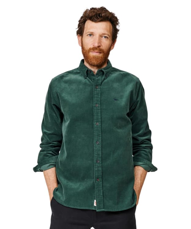 Men's Aubin Haworth Corduroy Shirt - Dark Green