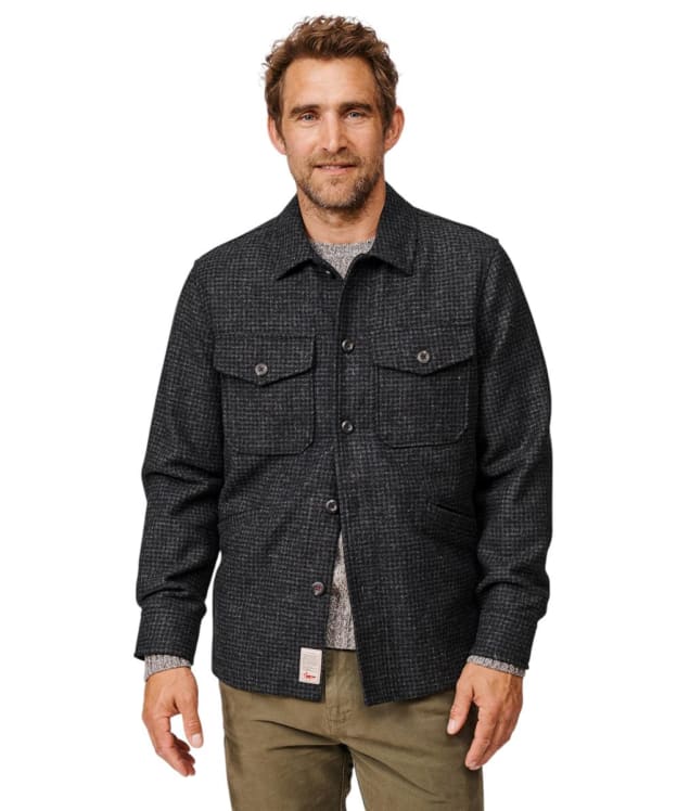 Men's Aubin Bushfield Wool Overshirt - Charcoal Check