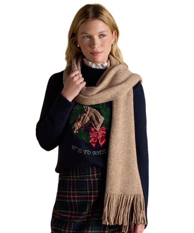 Women's Joules Rosa Scarf - Oatmeal