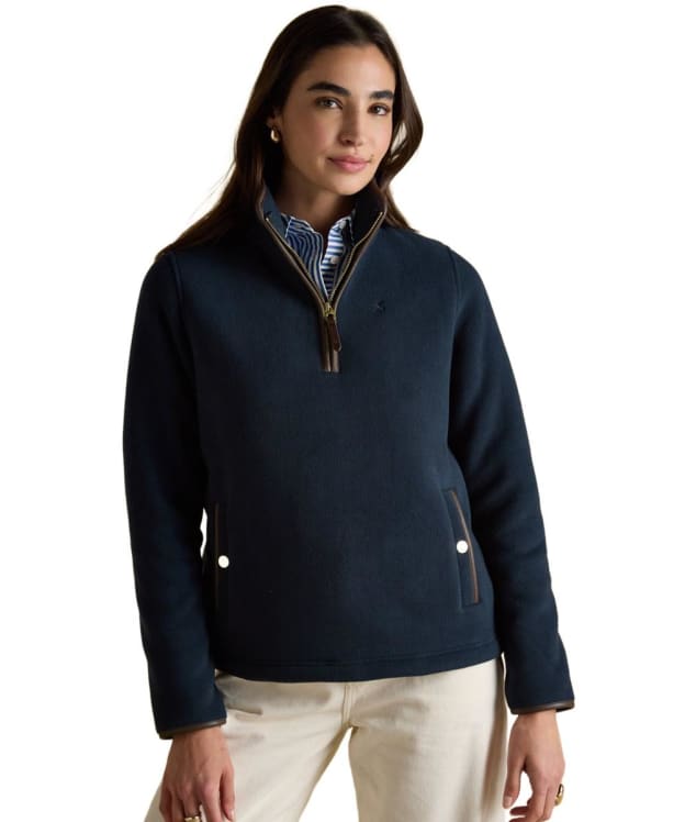 Women's Joules Heritage Quarter Zip Fleece - Navy