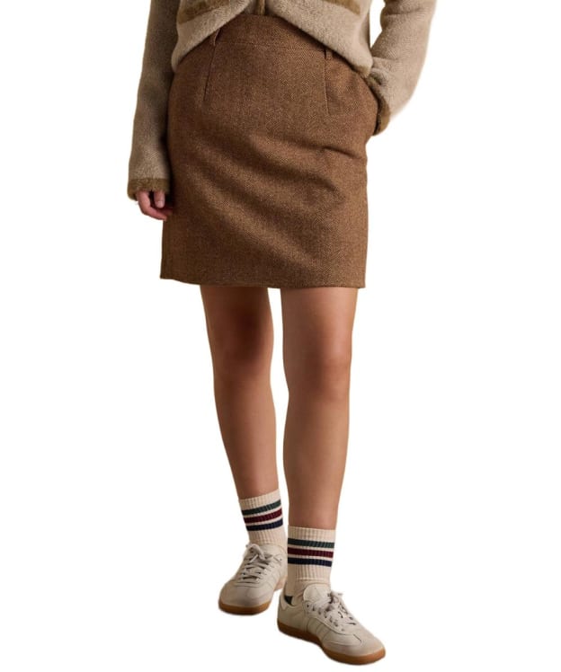 Women's Joules Bramble Tweed Skirt - Brown