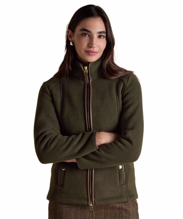 Women's Joules Heritage Fleece Jacket - Green