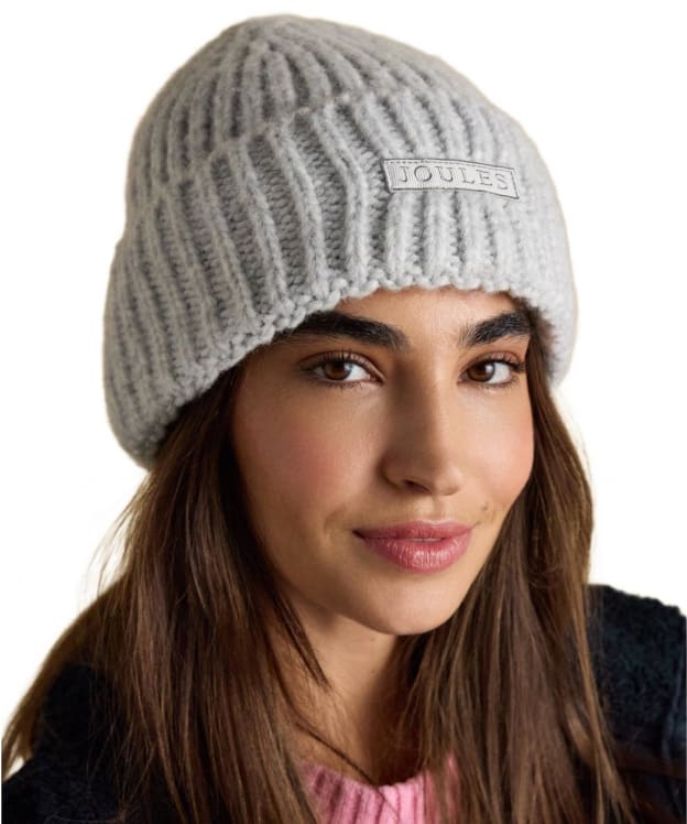 Women's Joules Rosa Beanie Hat - Grey