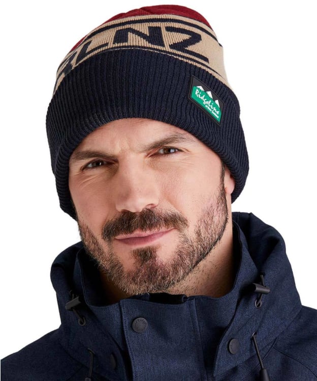 Ridgeline RLNZ Knitted Beanie Hat - Navy Multi
