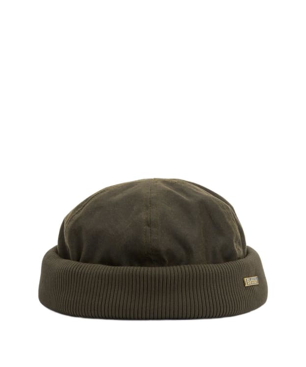 Men's Barbour Oakmoor Wax Docker Hat - Olive
