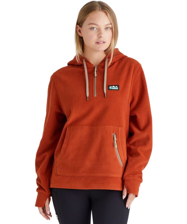 Women's Ridgeline Ballistic Long Sleeved Fleece Hoodie - Russet
