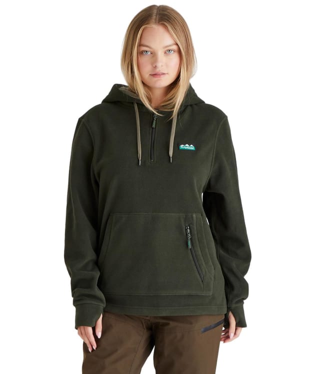 Women's Ridgeline Ballistic Long Sleeved Fleece Hoodie - Deep Forest