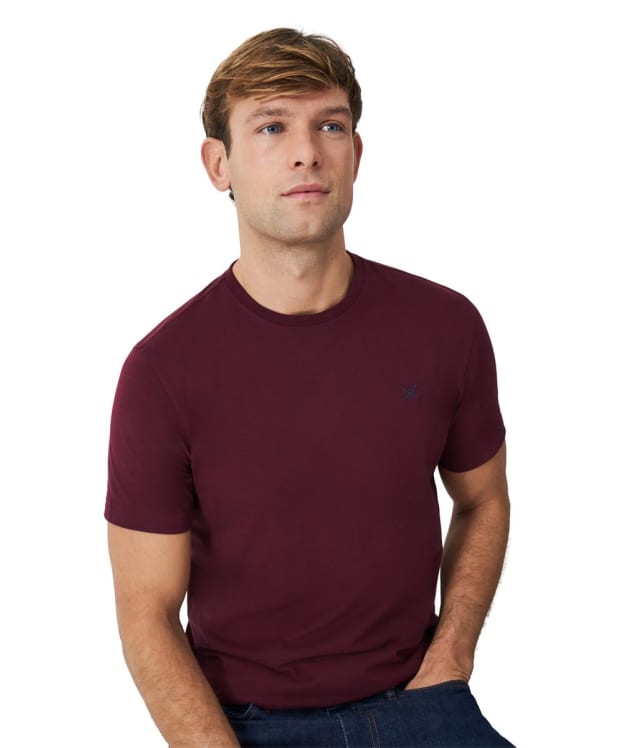 Men's Crew Clothing Classic Short-Sleeved T-Shirt - Heritage Burgundy