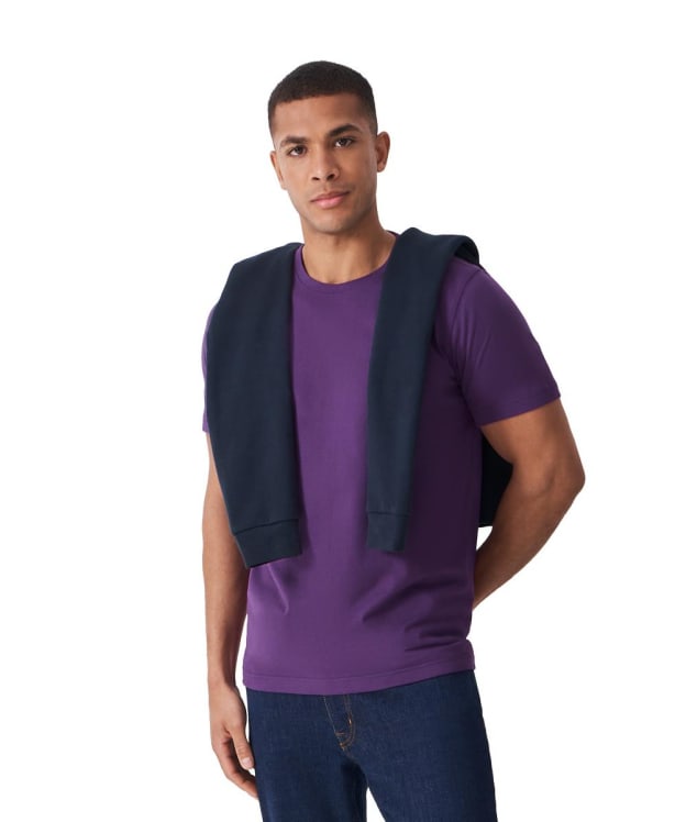 Men's Crew Clothing Classic Short-Sleeved T-Shirt - Wineberry