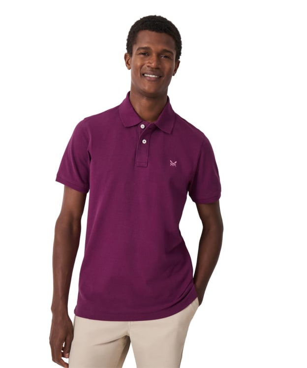 Men's Crew Clothing Classic Pique Polo Shirt - Purple Potion