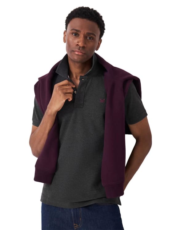 Crew Clothing Classic Pique Polo Shirt - Charcoal Marl