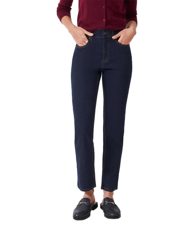Women's Crew Clothing Straight Leg Jeans - Dark Wash