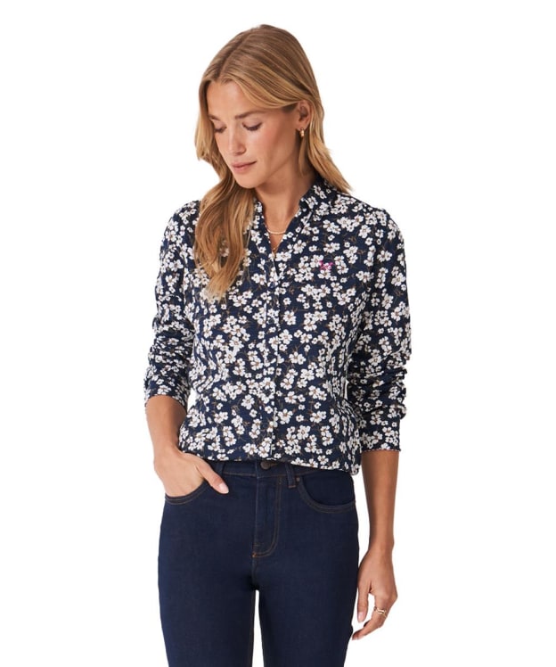 Women's Crew Clothing Jersey Shirt - Navy Leya