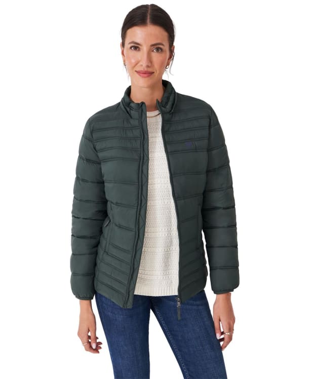 Women's Crew Clothing Lightweight Padded Jacket - Bottle Green