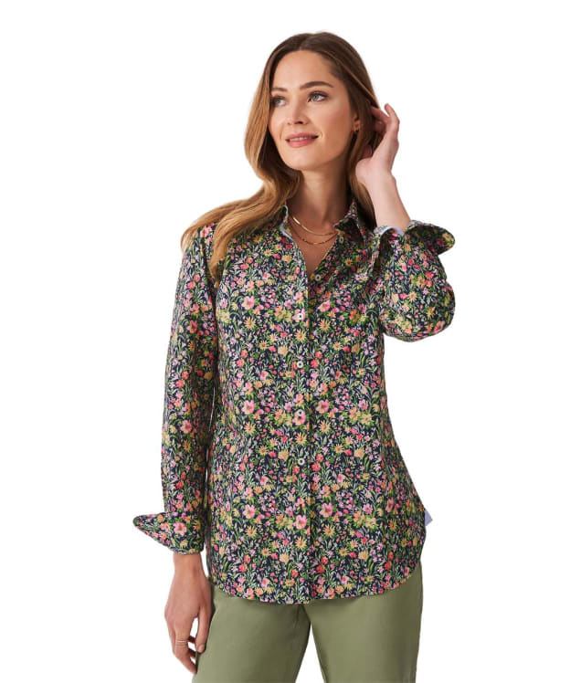 Women's Crew Clothing Lulworth Shirt - Navy Wildflower