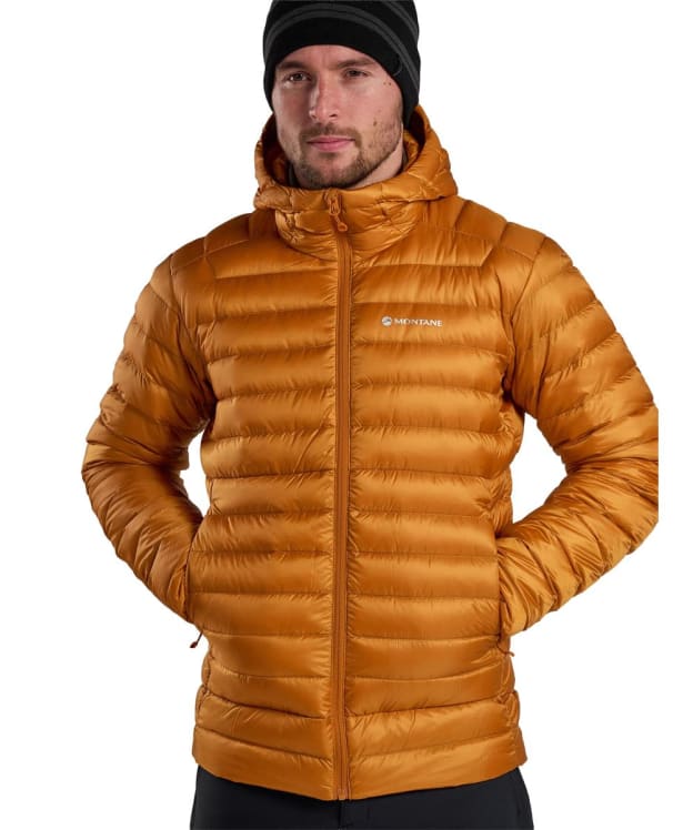 Men’s Montane Anti-Freeze Hooded Down Jacket - Amber