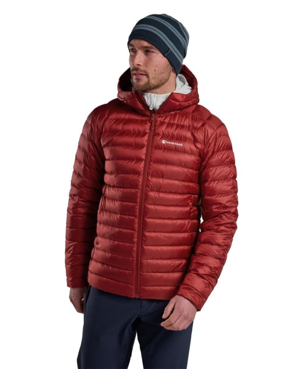 Men’s Montane Anti-Freeze Hooded Down Jacket - Dark Maple
