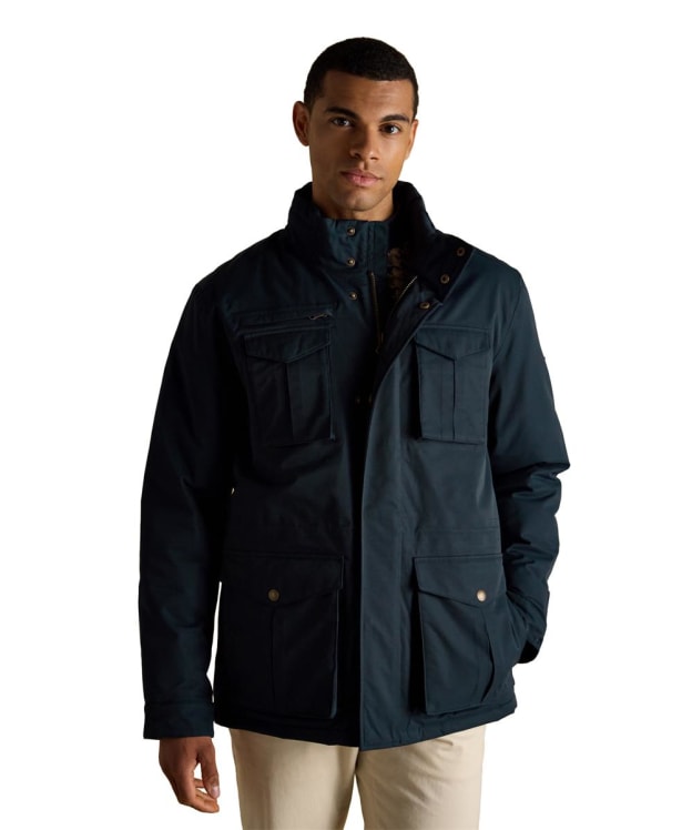 Men's Joules Beckett Waterproof Field Coat - Navy