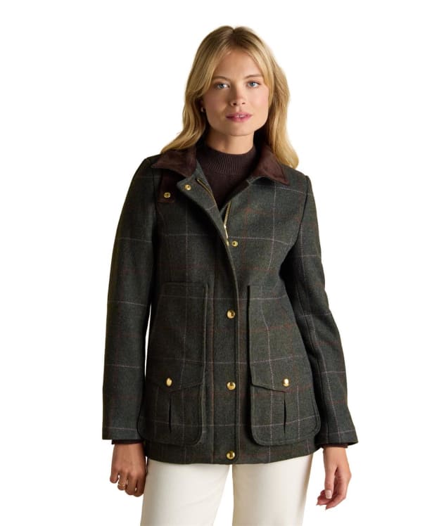 Women's Joules Tweed Fieldcoat - Grasmoor Tweed