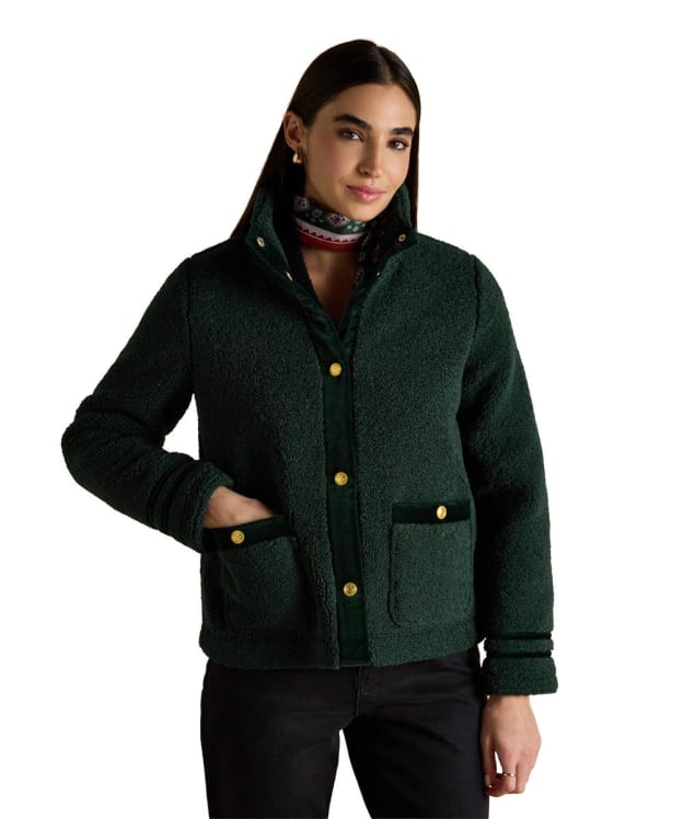 Women's Joules Fleur Fleece Jacket - Green