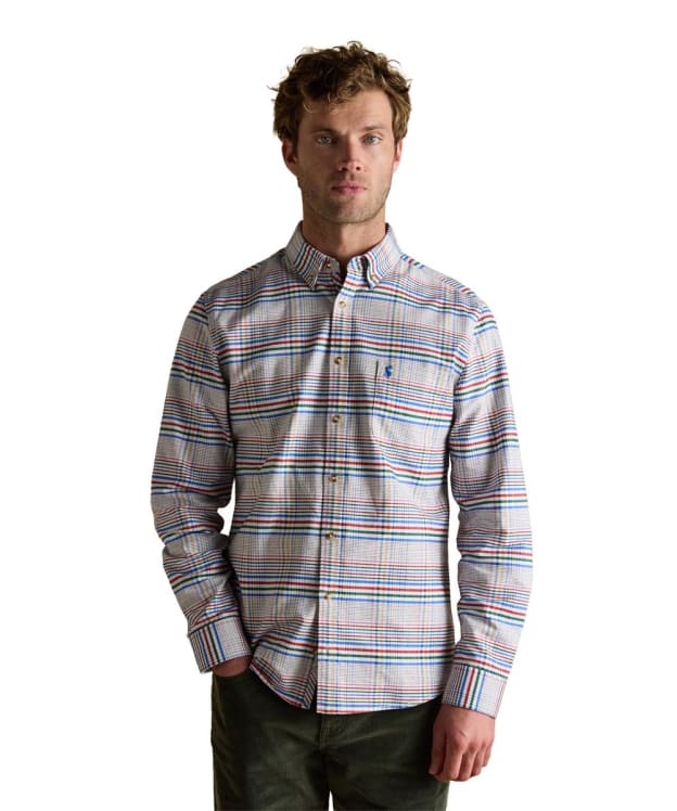Men's Joules Oxford Check Long Sleeve Classic Fit Shirt - Multi