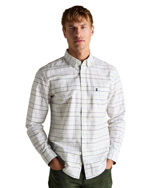 Men's Joules Oxford Check Long Sleeve Classic Fit Shirt - White