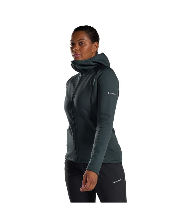 Women's Montane Fury Hooded Fleece Jacket - Deep Forest